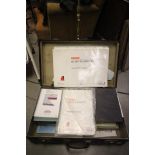 Vintage Suitcase containing Shipping Memorabilia Items including Cunard QE2
