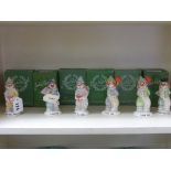 Six Boxed Beswick 'Little Lovable' Figures - Congratulations LL6, I Love You LL2 & LL9, Just for You