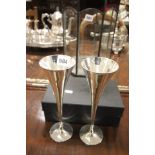 Boxed 'Culinary Concepts' Two Silver Plated Champagne Flutes