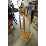 Crimson & Blake Table Top Artists Easel and a Long Copper Coaching Horn