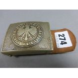 German Belt Buckle marked 'Einigkeit Recht Freiheit'