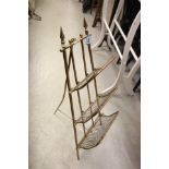 Edwardian Easel Style Magazine Rack with three fold out racks