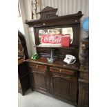 Late Victorian Mahogany Mirrored Back Sideboard