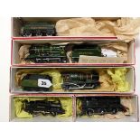 Three boxed Wills Finecast Southern Railway engines plus Hornbyengine in Wills Finecast box and