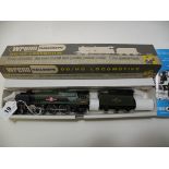 Boxed OO gauge Wrenn W2238 4-6-2 Clanline BR Green 'Merchant Navy Class' with paperwork vg in vg