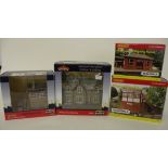 Two boxed Scenecraft by Bachmann  buildings including Market Hampton Station Building & GWR Signal