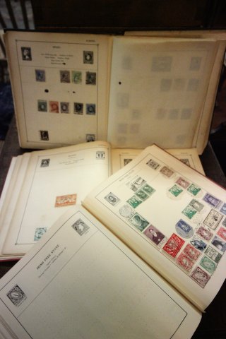 Three Stamp Albums of British and World Stamps