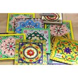Group of Glass Persian Style Tiles