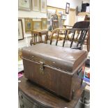 Victorian Tin Travelling Trunk