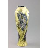 Moorcroft Vase, Blue and Pink Flowers marked Master Q to base