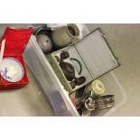 Mixed Lot comprising Two Items of Studio Pottery, Boxed Wedgwood Dish and a Wedgwood Vase, Boxed