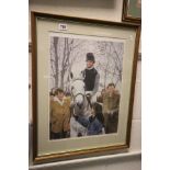 Framed and Glazed Paul Hart Signed Limited Edition Print of Desert Orchid 'The Winning Team' no.