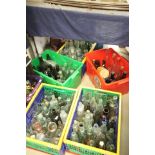 Five Crates of Old Glass Bottles