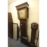 19th Oak Longcase Clock with Brass & Silvered Dial marked Terry Berry, N. Petherton