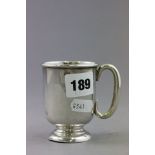 Silver Christening Mug, initialled, Birmingham 1925