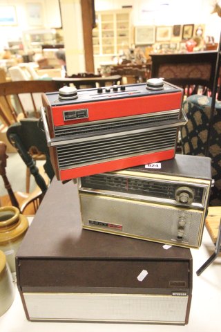 Garrard Wyndsor Record Player, Roberts Radio and a Sony Radio