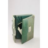 Vintage Green Leather Stationery Case