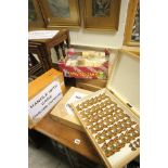 Entymology Equipment with Butterfly and Moth Specimens and including Wooden Storage Boxes