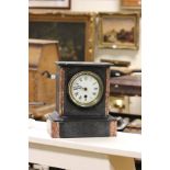 19th century Slate and Marble Mantle Clock