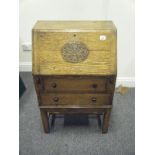 1920's oak Bureau with a fall front,