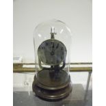 Superb Favre Bulle electromagnetic clock c1928 with original glass dome and stand, movement No:18654