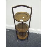 Mahogany Edwardian period Metamorphic 3 tier cake stand