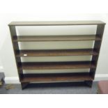 Open bookcase 5 tier 4' long x 4' high