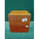 Presentation Dunhill of London Binnacle Ships Clock housed in a fine quality mahogany case with twin