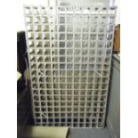Modern metal and wood wine rack able to hold over 200 bottles 5'6 tall x 3' wide