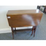 Early 20th century mahogany Sutherland table with canted corners,