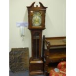 Modern Grandmother Clock, Triple weight driven movements, Rolling Moon style, 6' tall made by the
