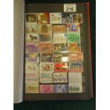 Album containing English and other stamps