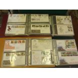 4 x books containing First Day Covers, 1980-1989