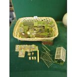 Britains Lead Toys, c1920's-30's, a complete garden set to include fencing, green house, figures,