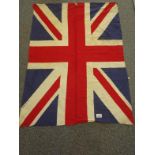 2 x Union Jack Flags both c1950's and marked British made both measure 3'6 x 2'6 good colour