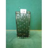 Whitefriars bamboo vase, charcoal colour, 82 tall original number 9669 to base
