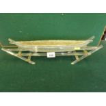 Unusual glass tube construction planter modelled as a Oriental Junk Ship, the glass base wired,