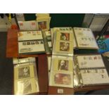 3 x Royal Mail stamp First Day Cover albums 1977-1985-1975-1978 and a complete collection of