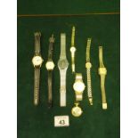 8 assorted cocktail watches Ladies and Gent's various modern styles