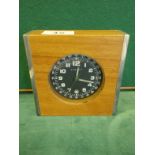 David Linley, a mantle clock with a date and second hand aperture, No:1 to 12 and 24 clock to the