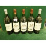 3 x bottles of Chateau Beychevelle, 1987, levels good and labels good and 2 x bottles of 1993