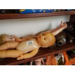 3 x Vintage plastic Dolls,