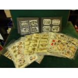 Large amount of cigarette cards, in collectors pouches, the set by Players, and Churchman, and