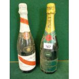 Single bottle of 1993 Moet Chandon Champagne, single bottle of Cordon Rouge Champagne,