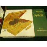 Jacques London, a deluxe oak box Backgammon set un-played condition