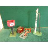 Hornby O-Gauge accessories including Water Butt, Single and 2 Buffers and a collectable forward-