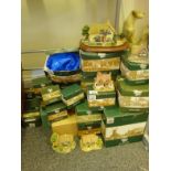 Lilliput Lane a large amount of boxed cottages and buildings, various sizes, over 30 items including