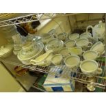 Complete dinner and tea service, including tureens, plates, jugs, cups etc, a large amount by
