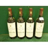 Chateau Prieure Lichine Grand Cru Classe 1986 Margaux 4 x bottles level high capsules in good