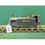 Scrath built LMS Tank Engine, O-Gauge 8" long black No: 16420 working order